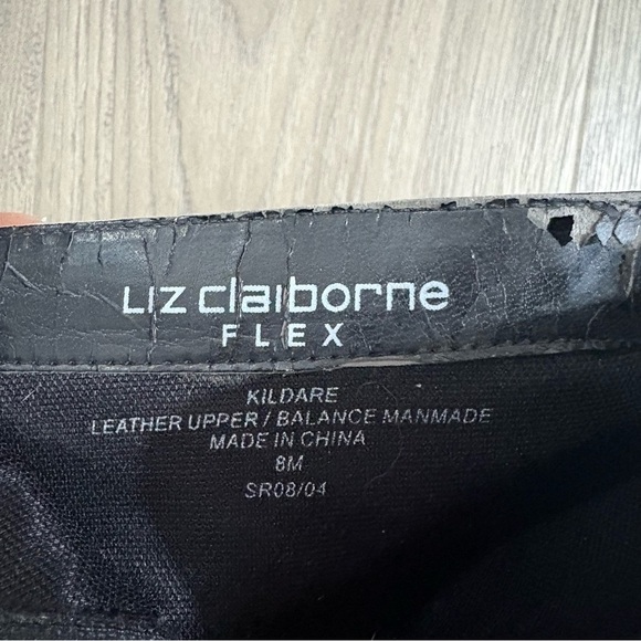 Liz Claiborne Flex Kildare Brown Black Patchwork Leather Ankle Boots Women Sz 8M - Picture 7 of 10